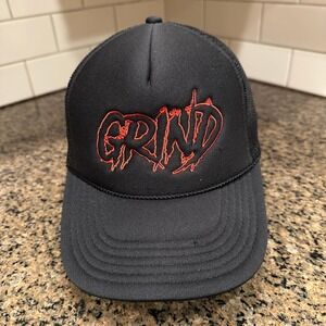 Grind‎ Skater OTTO Trucker Hat Snapback Black Red